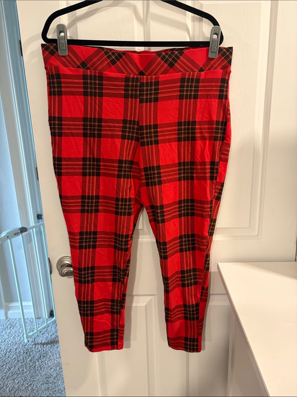 torrid Red and Black Plaid Leggings
